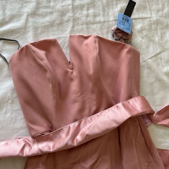 Vera Wang color Ballet Strapless Crepe Crepe Mermaid  Bridesmaid Dress Size 6 - Picture 8 of 8